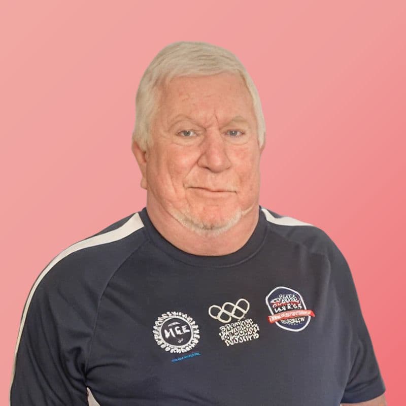 George Schick in a navy training polo